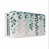QueenKer Indoor Air Conditioner Cover, Plant Leaves Green Gradient Linen Texture Waterproof Indoor AC Cover Inside Window AC Cover with Free Elastic Straps for Window Units, 25 X 18 X 3.5 Inch view 1