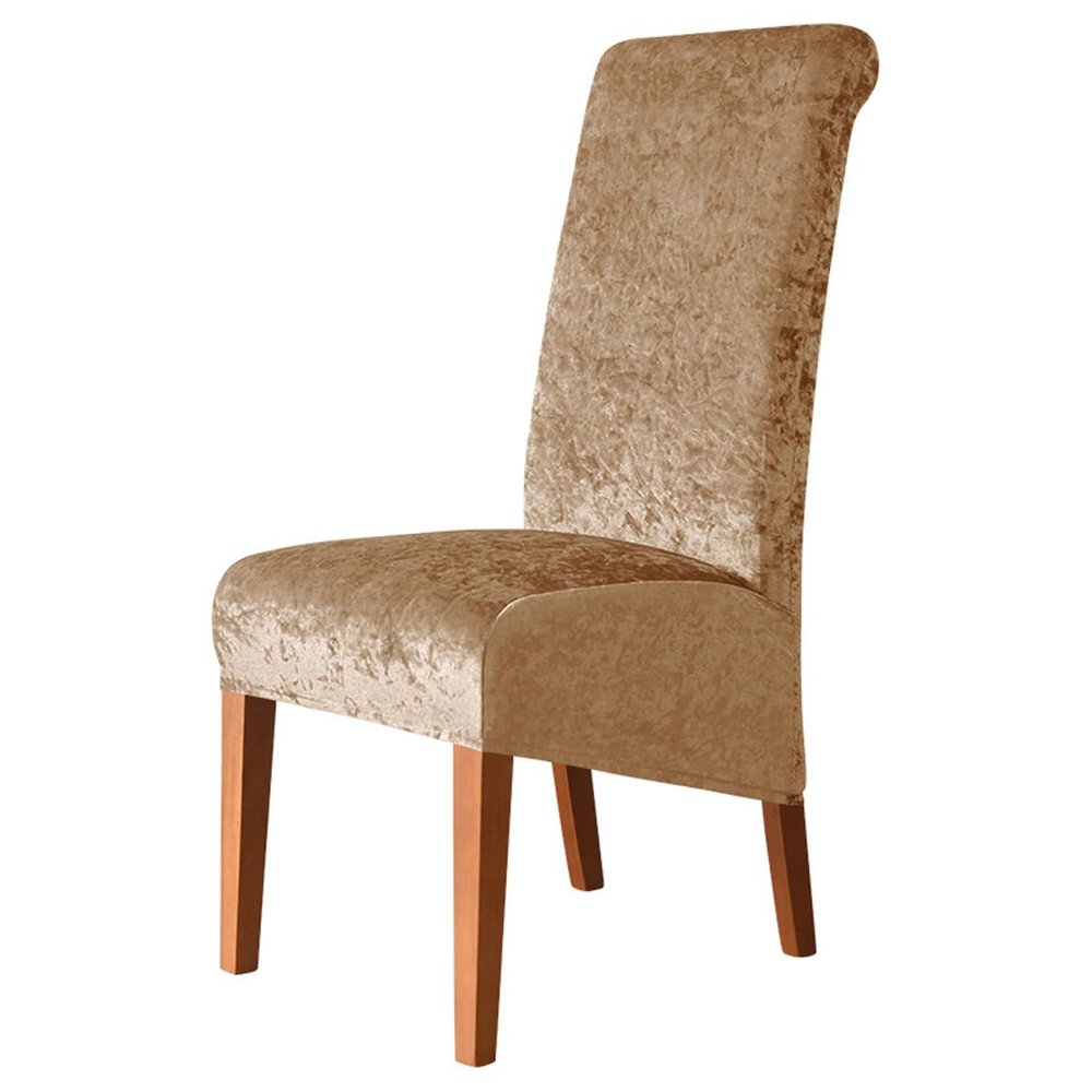 ECYC Ltd Stretch Chair Covers High Back Velvet Dining Chair Covers XL Size Soft Removable Washable Chair Seat Protector Cover Parson Chair Slipcover for Dining Room Wedding Party Banquet Home Decor
