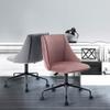 Velvet Ergonomic Office Chair with Adjustable Height, Mid Back Armless Desk Chair with Upholstered, 360 Degrees Swivel Gaming Chair for Home, Office (Rose) view 3