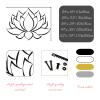 Cadeali Lotus Flower Metal Wall Art, Lotus Mandala Metal Wall Art, Spiritual Decor, Yoga Decor, Zen Sign, Living Room, Bedroom, Yoga Room Hanging (Gold, 24"x 18"| 61x46cm) view 3