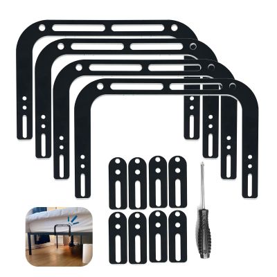 Anti Non Slip Mattress Retainer Bar Holder in Place Mattress Slide Stoppers Metal Bed Gripper to Prevent Sliding FootboardSmall-4pcs