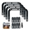 Anti Non Slip Mattress Retainer Bar Holder in Place Mattress Slide Stoppers Metal Bed Gripper to Prevent Sliding FootboardSmall-4pcs view 1