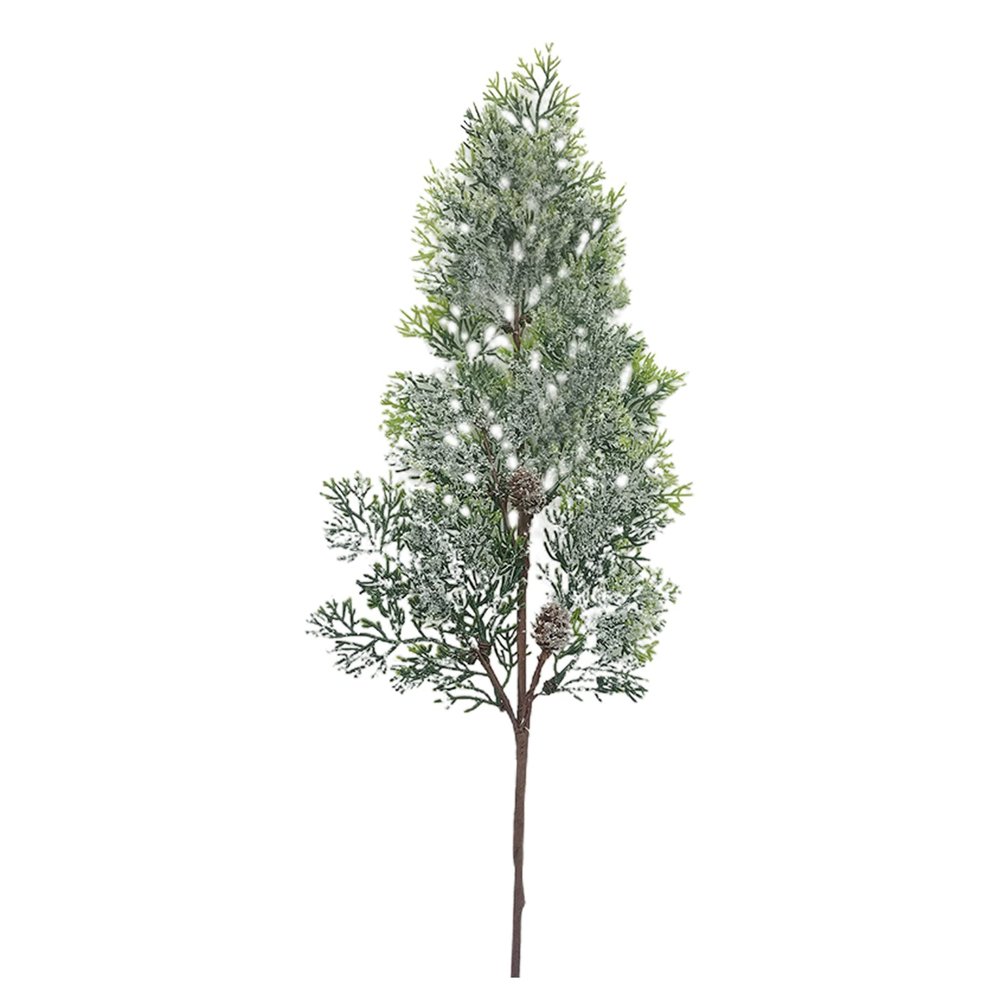 Mokylor 4 PCS Artificial Pine Branches, 23in Christmas Faux Pine Needles Greenery Leaves Fake Greenery Pine Sprigs Faux Picks for DIY Garland Wreath Christmas Decoration(#1)