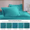 SUPERIOR Cotton 2-Piece Bedspread Set, Home Bed Decor, Warm Bedding, 1 Oversized Bedspread, 1 Pillow Sham, Medium Weight Blanket, Medallion Scroll, Matelasse Woven, Victory Collection, Twin, Teal view 4
