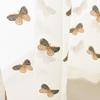 AZIMUZIXI Butterfly Embroidery Sheer Window Curtains 84 Inch Long for Living Room Bedroom,Elegant Window Treatment Voile Curtains/Panels/Drapes 2 Panels,Each Sheer Panel 75''W x 84''L view 2