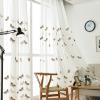 AZIMUZIXI Butterfly Embroidery Sheer Window Curtains 84 Inch Long for Living Room Bedroom,Elegant Window Treatment Voile Curtains/Panels/Drapes 2 Panels,Each Sheer Panel 75''W x 84''L view 3