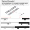 TUJOBA Curtain Track Bendable Curtain Pole System Embedded, Easily Cut Ceiling Curtain Track Set with Roller Hooks, Heavy Duty Curtain Rod Hidden for Living Room (Size : 3m(9.8ft)) view 4