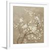 ART.COM Wall Art Print White Cherry Blossom I Neutral Crop Bird on White Frame by Danhui Nai, 24x32 view 1
