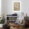 ART.COM Wall Art Print White Cherry Blossom I Neutral Crop Bird on White Frame by Danhui Nai, 24x32 view 4