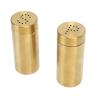 Salt and Shakers Set, Stainless Steel Dispenser for Kitchen Gadgets Cooking Table, RV, Travel Camp BBQ, Refillable Design Salt Seasoning Bottle, Gold view 4