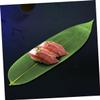 BESTonZON 100pcs Bamboo Leaf Sushi Decor for Sashimi and Meat Plates view 4