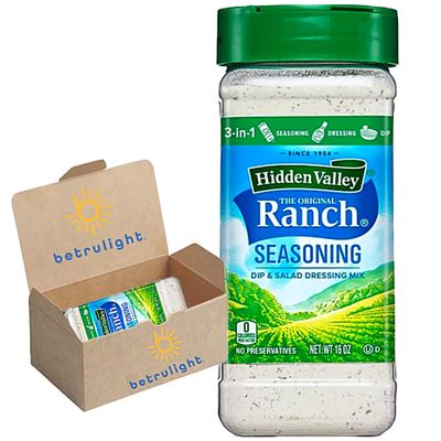 Ranch Seasoning Powder | Hidden Valley Original Ranch Salad Dressing, Seasoning Mix and Dip | Creamy Buttermilk | 16 Fl oz Shaker | Every Order is Elegantly Packaged in a Signature BETRULIGHT Branded Box!