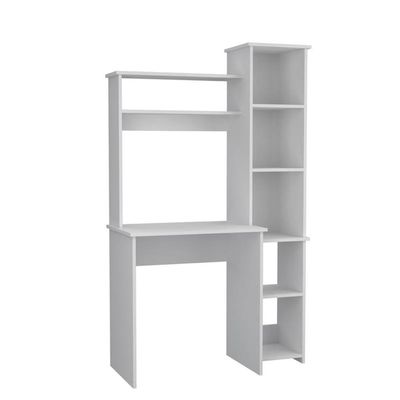 Pemberly Row Contemporary Desk Engineered Wood Desks in White