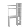 Pemberly Row Contemporary Desk Engineered Wood Desks in White view 1