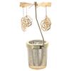 HOMSFOU Rotating Metal Candle Holder for Parties Creative Design Scented Candle Stand for Weddings and Festivals Decor Lively Atmosphere view 1