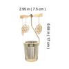 HOMSFOU Rotating Metal Candle Holder for Parties Creative Design Scented Candle Stand for Weddings and Festivals Decor Lively Atmosphere view 2