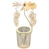 HOMSFOU Rotating Metal Candle Holder for Parties Creative Design Scented Candle Stand for Weddings and Festivals Decor Lively Atmosphere view 4