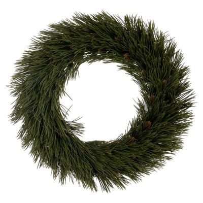 BigBuy Christmas Christmas Wreath Green PVC 42 x 42 cm