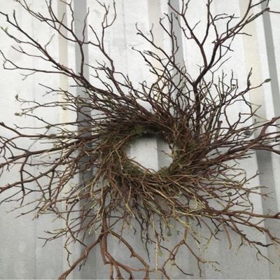 Fall Wreath, Natural Branches, Manzanita Branches, Handmade Wreath, Organic (24 inches)