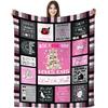 Cat Blanket Gifts for Girls Women Soft Warm Flannel Cat Throw Blanket Birthday Gifts for Adults Kids 80"x60" view 1