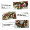 NOLITOY Christmas Wreath Hanging Decor with Lights Versatile Home Party Decoration for Door Wall Fireplace for Festive Atmosphere and Use view 2
