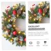 NOLITOY Christmas Wreath Hanging Decor with Lights Versatile Home Party Decoration for Door Wall Fireplace for Festive Atmosphere and Use view 4