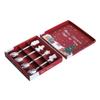 Christmas Spoon Set, 4 Pieces Stainless Steel Spoon for Coffee, Tea, Dessert, Soup, Christmas Tableware with Unique Christmas Stockings, Gingerman, Stars, Snowmen Design (sliver) view 1