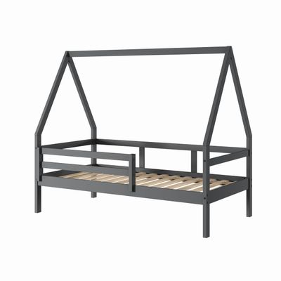 Donco Kids A-Frame Modern Twin Dark Grey House Bed