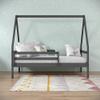 Donco Kids A-Frame Modern Twin Dark Grey House Bed view 2