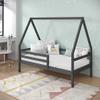 Donco Kids A-Frame Modern Twin Dark Grey House Bed view 4