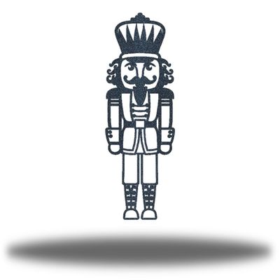 Riverside Designs Christmas Nutcracker | Winter Metal Art Holiday Steel Dcor | Multiple Sizes and Colors | Made in USA (24", Black)