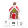 ABOOFAN 1pc Christmas Ornament Polymer Clay Handicraft for Festive Decorations for Cakes and Room Decor Unique Xmas Roof view 3