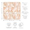 Toddlekind Pretty Practical Mat 100% Organic Cotton 47" x 47, Reversible, Portable, Travel, Portable, Indoor/Outdoor, for Babies/Toddlers, Peach Skies (Peaches) view 2