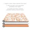 Toddlekind Pretty Practical Mat 100% Organic Cotton 47" x 47, Reversible, Portable, Travel, Portable, Indoor/Outdoor, for Babies/Toddlers, Peach Skies (Peaches) view 3