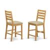 HomeStock Counter Height Dining Set - African Style Table & Chairs - 5 Piece Home Furniture Set view 3