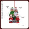 2023 Personalized Christmas Tree Ornament Custom Christmas Ornaments for Tree Personalized Family Name Christmas Ornaments (4 Name) view 2