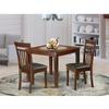 HomeStock Southwestern Dinette Set - 3 Piece Kitchen Table & Chairs - Small Space Dining - 36x36 Inch Mahogany view 1
