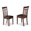 HomeStock Southwestern Dinette Set - 3 Piece Kitchen Table & Chairs - Small Space Dining - 36x36 Inch Mahogany view 3