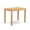 HomeStock Counter Height Dining Set - 5 Piece Kitchen Table & Chairs - Modern Wood Design view 2