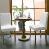 Savannan Dining Chair Covers Set of 6, White Stretch Parsons Chair Slipcovers Protector Removable Chair Covers for Dining Room Home Party Hotel Wedding Ceremony Banquet view 3