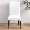 Savannan Dining Chair Covers Set of 6, White Stretch Parsons Chair Slipcovers Protector Removable Chair Covers for Dining Room Home Party Hotel Wedding Ceremony Banquet view 4