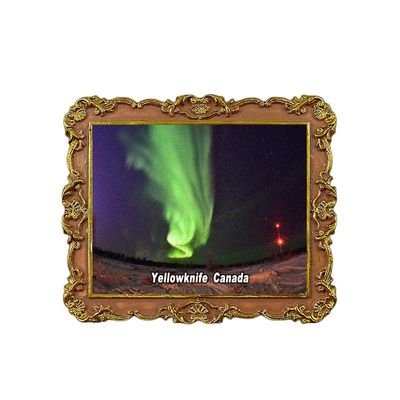 Yellowknife Canada Refrigerator Magnet 3D Travel Souvenir Fridge Decoration Magnetic Sticker Craft Collection