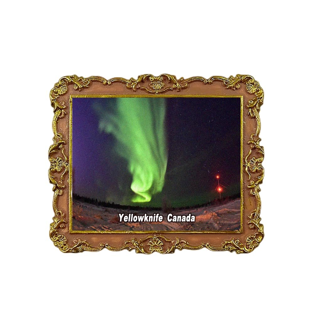 Yellowknife Canada Refrigerator Magnet 3D Travel Souvenir Fridge Decoration Magnetic Sticker Craft Collection