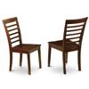 HomeStock Round Dinette Set - 3 Piece Kitchen Table & Chair Set - 42 Inch Mahogany Table for Small Spaces view 3