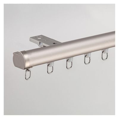 TZUFA Heavy Duty Ceiling Curtain Track 1m-6m, Ceiling Or Wall Curtain Track, Aluminum Curtain Rail for Bedroom, Shower, Room Dividers (Color : B-Ceiling Mount, Size : 1m)