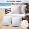 MIULEE 18x18 Inch Outdoor Pillow Inserts, Pack of 4 Waterproof Pillows view 4