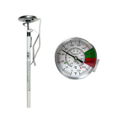 Rattleware 7 Easy Steam Thermometer for Home, Cafe, Restaurants, Residential, Or Commercial Use - Milk Frothing Thermometer and Barista Thermometer - Durable Fast Reading Thermometer (25mm Dial)