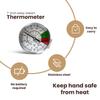 Rattleware 7 Easy Steam Thermometer for Home, Cafe, Restaurants, Residential, Or Commercial Use - Milk Frothing Thermometer and Barista Thermometer - Durable Fast Reading Thermometer (25mm Dial) view 2