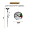Rattleware 7 Easy Steam Thermometer for Home, Cafe, Restaurants, Residential, Or Commercial Use - Milk Frothing Thermometer and Barista Thermometer - Durable Fast Reading Thermometer (25mm Dial) view 3
