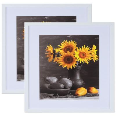 Picture Frames Set of 2. 3/4" Polystyrene Modern White 20x24 Wholesaleartsframes-com 275 Series Made in USA